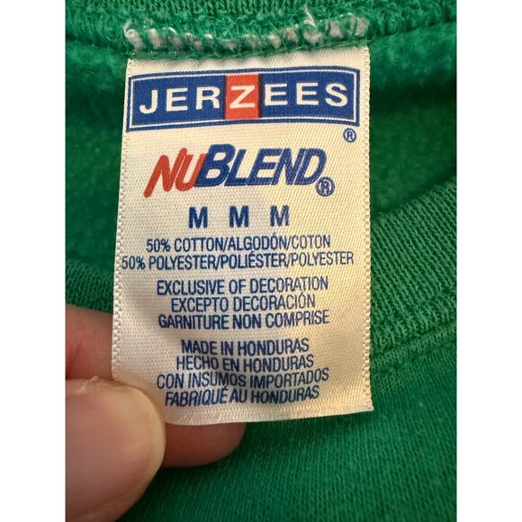 Women's Med Green Pull Over Sweatshirt Festive Holiday Workout Fitness Funny - Picture 5 of 10